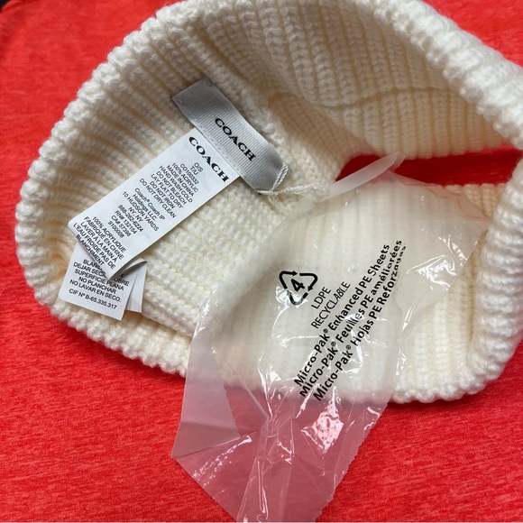 Coach Ivory Knit Headband - Picture 6 of 7